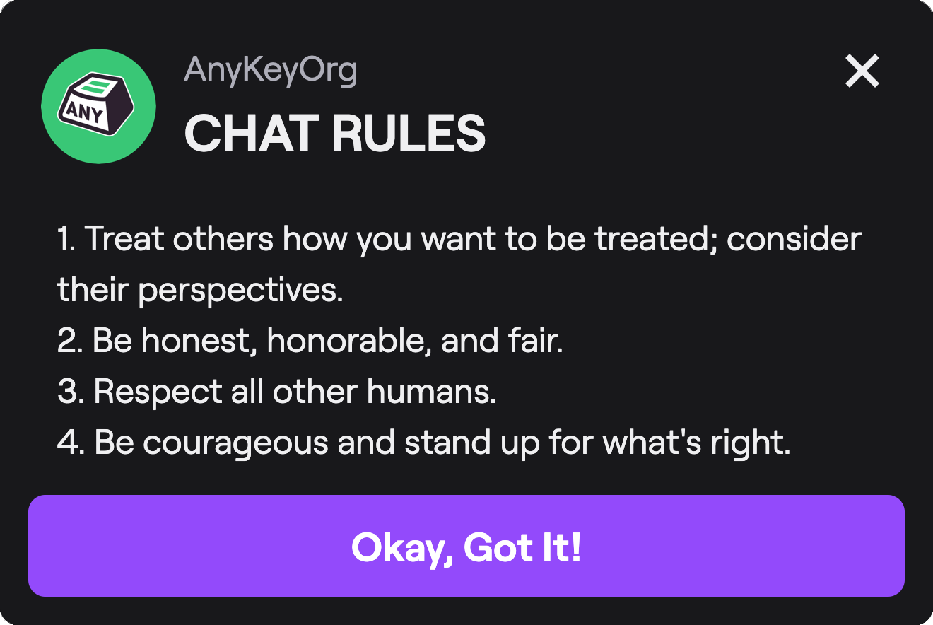 Chat rules